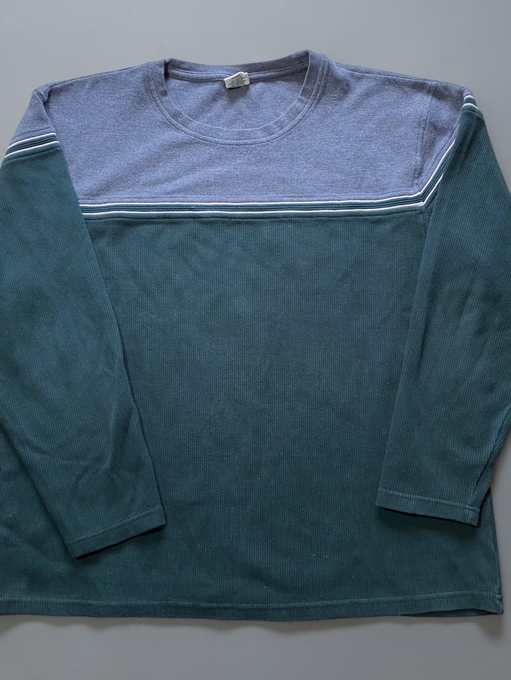Vintage 2000’s Steve & Barrys Thermal Long Sleeve Shirt Mens XXXL Colorblock